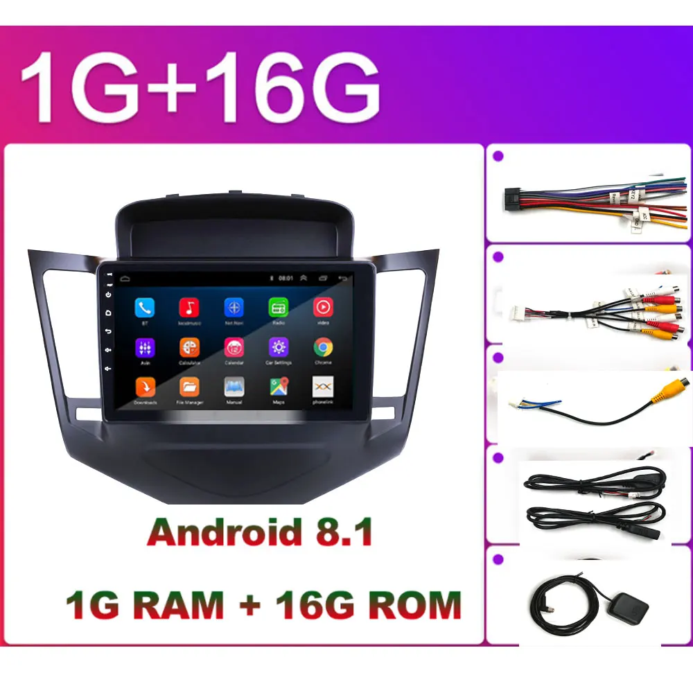 9 дюймов Android 8 1 мультимедийный плеер для 2013 2014 2015 Chevrolet Cruze gps Navi 2din Автомагнитола