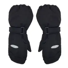 Зимние уличные детские лыжные перчатки толстые теплые ветрозащитные водонепроницаемые детские варежки