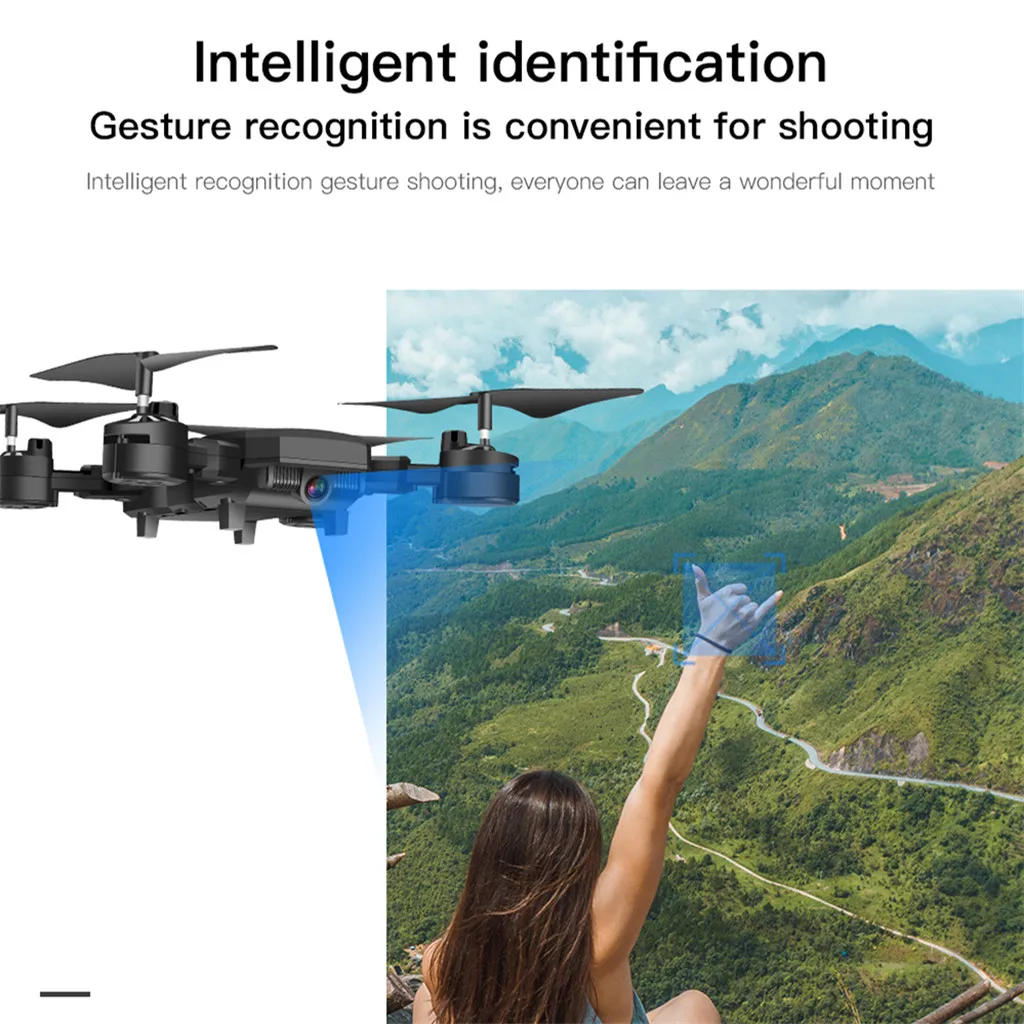 Пульт дистанционного управления летательный аппарат Топ TXD-G5 wifi FPV 1080p камера оптический поток Безголовый складной RC Квадрокоптер Дрон 9,2