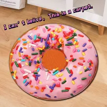 3D дизайн еды, круглый коврик, мягкий Поролоновый ковер для пола, креативный ковер для компьютерного стула, мультяшный ковер для детской спальни