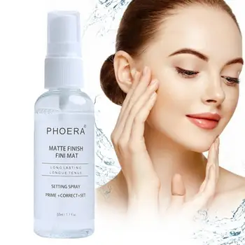 

50ML PHOERA Oil Control Matte Face Primer Transparent Moisturizer Face Makeup Setting Spray Lasting Fixed Foundation Spray TSLM1