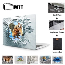 MTT 3D Настенный Чехол для ноутбука Macbook Air 11 13 Pro retina 13 15 с сенсорной панелью для mac book 12 дюймов чехол для ноутбука