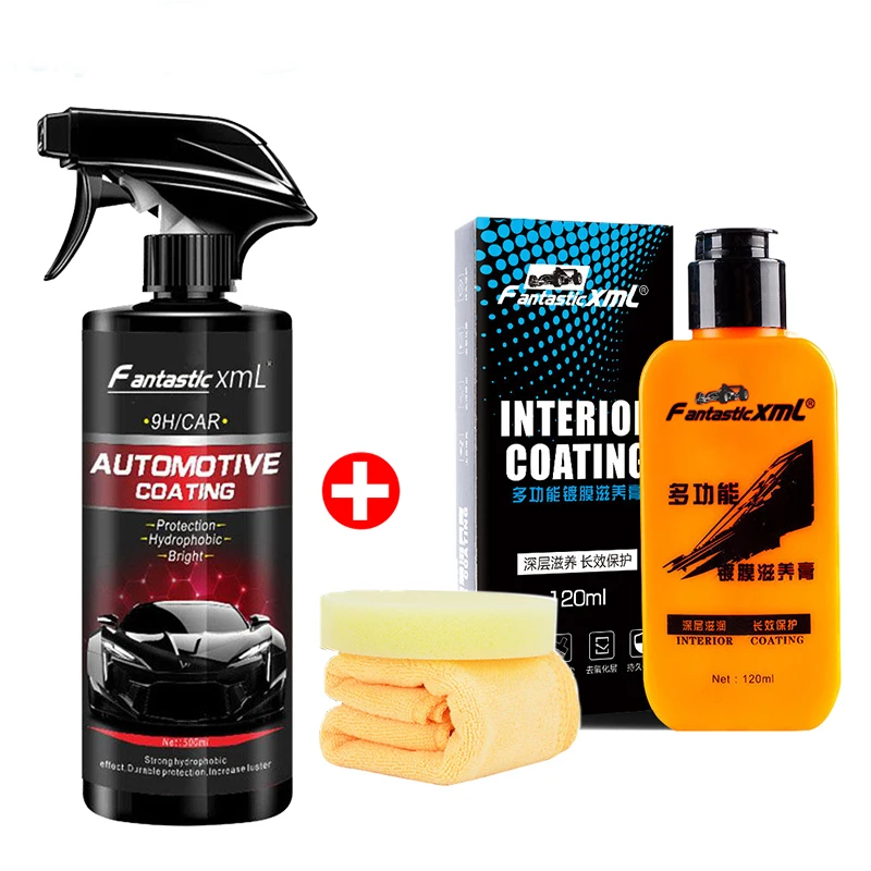 Car Ceramic Coating 500ML liquid glass for auto car wax paint car polish cleaning spray paint polish for plastic ceramic