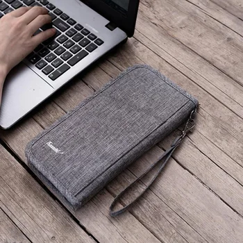 

Passport Package Ticket Holder Document Storage Bag Protective Cover Abroad Travel Money Handbags Multi-Function Card Bag