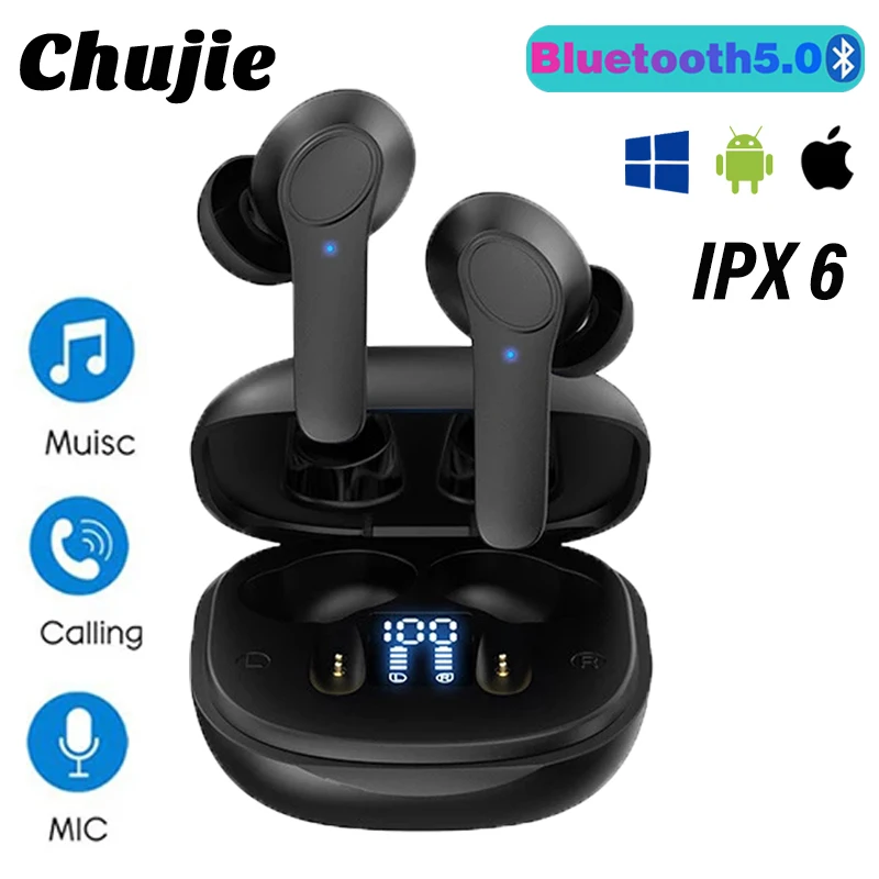 Earphones Bluetooth Wireless headphones With microphone earbuds Suitable for Xiaomi Oppo Redmi Huawei IPhone phone TWS B11 | Электроника