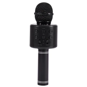 

Portable Wireless Microphone Bluetooth Karaoke Home Mic Stereo Speaker Player USB Studio KTV Music Online