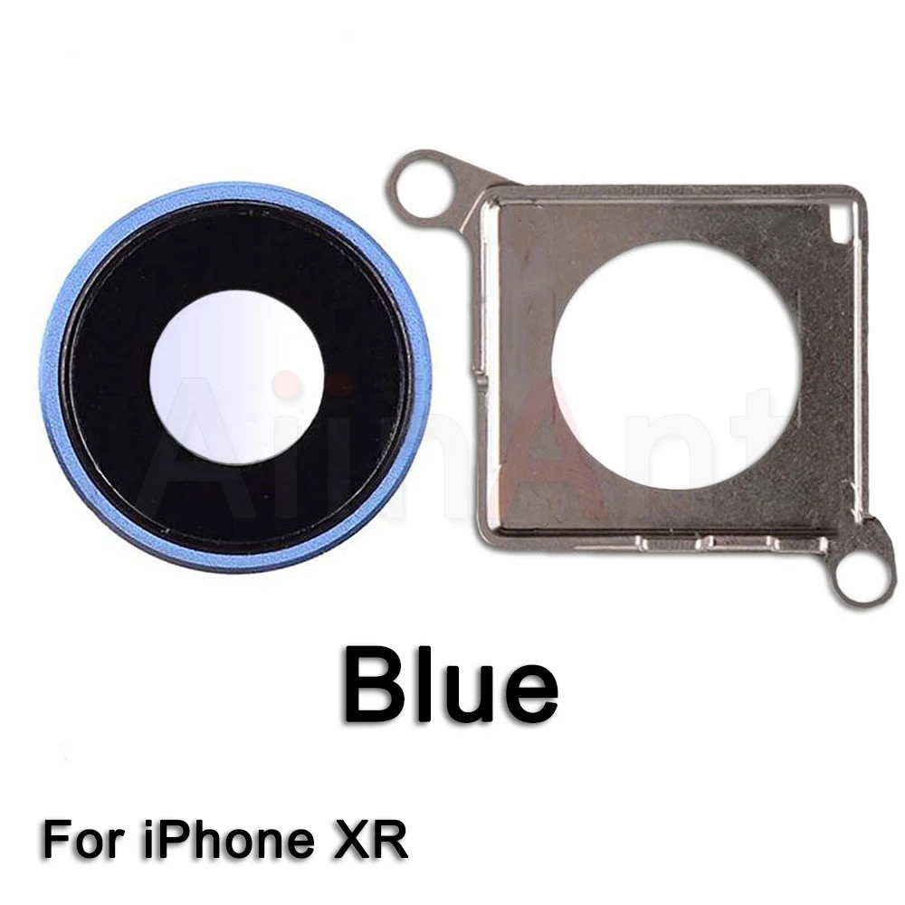 XR Blue Сапфировое стекло задняя камера Стекло кольцо для iPhone X Xs Max XR Оригинальная камера объектив кольцо Крышка Замена Ремонт Запчасти - Цвет: XR Blue