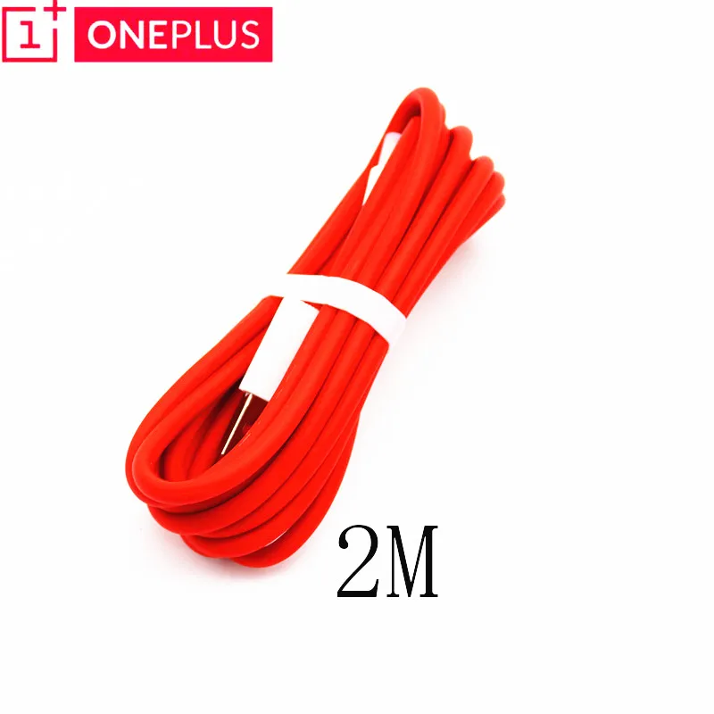 

Original OnePlus Dash Charger Cable Genuine 200cm red 4A Fast Charge Data Cable For One plus 6 6t 5t 5 3t 3 Mobile Phone