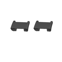 Premium Metal Connector Buckle for Smartwatch Wristbands (Black)