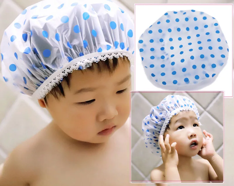 Hair Wash Hat Shampoo Shower Cap New Cartoon Pattern Children Bathing Hair Moisture-proof Cap