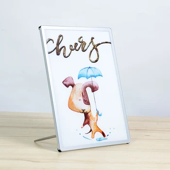 

A4 led light box with lighted menu stand base lighted clear box