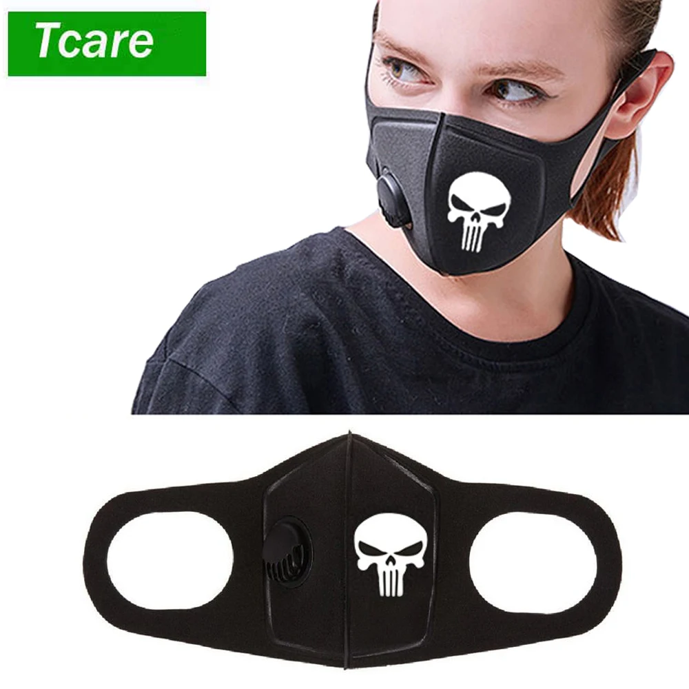 

Respiratory Dust Mask Upgraded Version Men & Women Anti-fog Haze Dust Pm2.5 Pollen 3D Cropped Breathable Valve Skull Mouth Mask