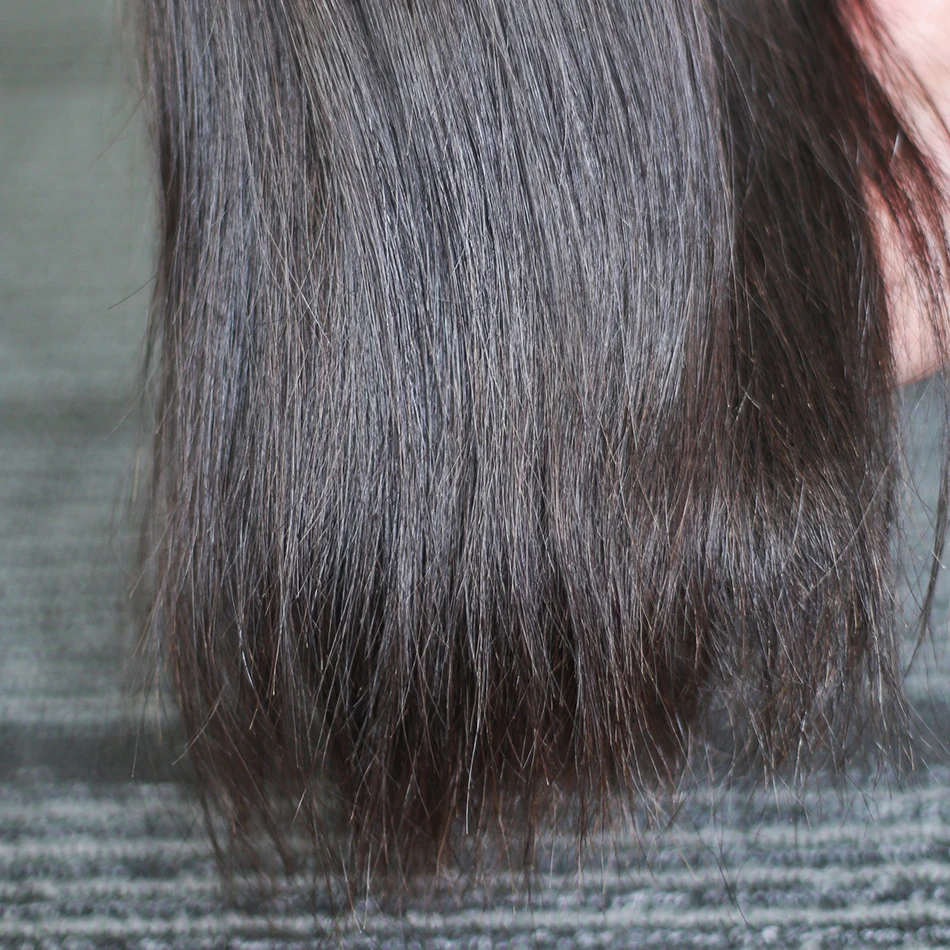 Rosabeauty 4 Bundles/Lot 10-28 Inch Natural Color Brazilian Straight Bundles Virgin Hair Weft 100% Human Hair Weave Grade 10A