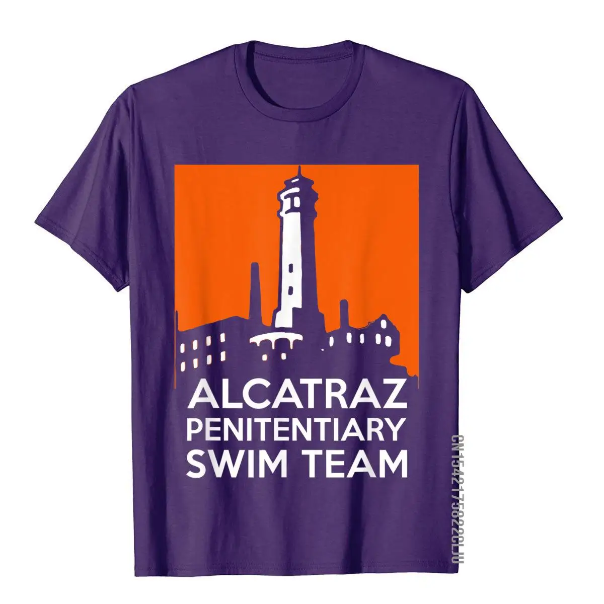 Alcatraz Penitentiary Swim Team - San Francisco T-Shirt__97A2048purple