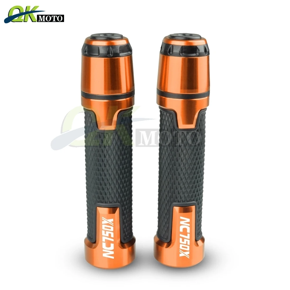 Аксессуары для мотоциклов 7/8 ''22 мм CNC алюминиевая рукоятка руля и ручка торцевой слайдер колпачок вилка часть для Honda nc 750x NC750X - Цвет: NC750X