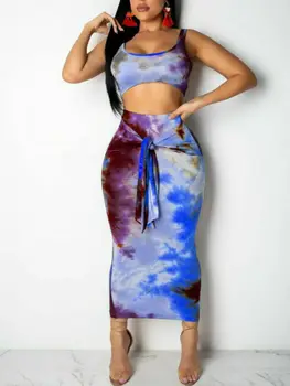 

Women's Summer 2 Piece Boho Casual Long Maxi Evening Party Cocktail Beach Dress