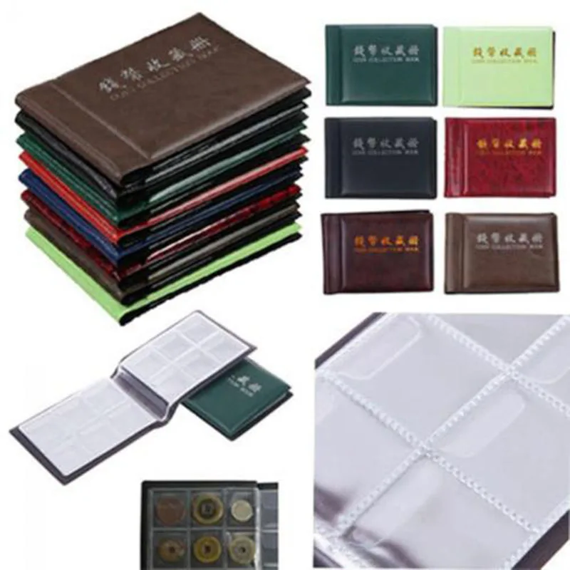 NEW 60 Coin Holders Collection Storage Money Penny Pockets Album Book Collecting 