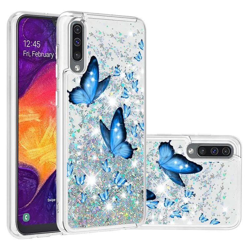

For Samsung Galaxy A50 A70 A51 A71 Case Liquid Quicksand Phone Case For Samsung A01 M11 A31 A21 Transparent Silicone Back Cover