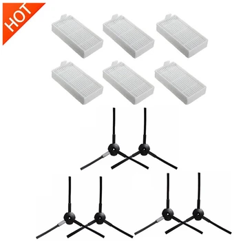

12pcs/lot Hepa Filter Side Brush Accessoreis for ilife V3 V5 V5s V3s chuwi ilife V5s Pro X5 V50 V55 Robot Vacuum Cleaner Parts