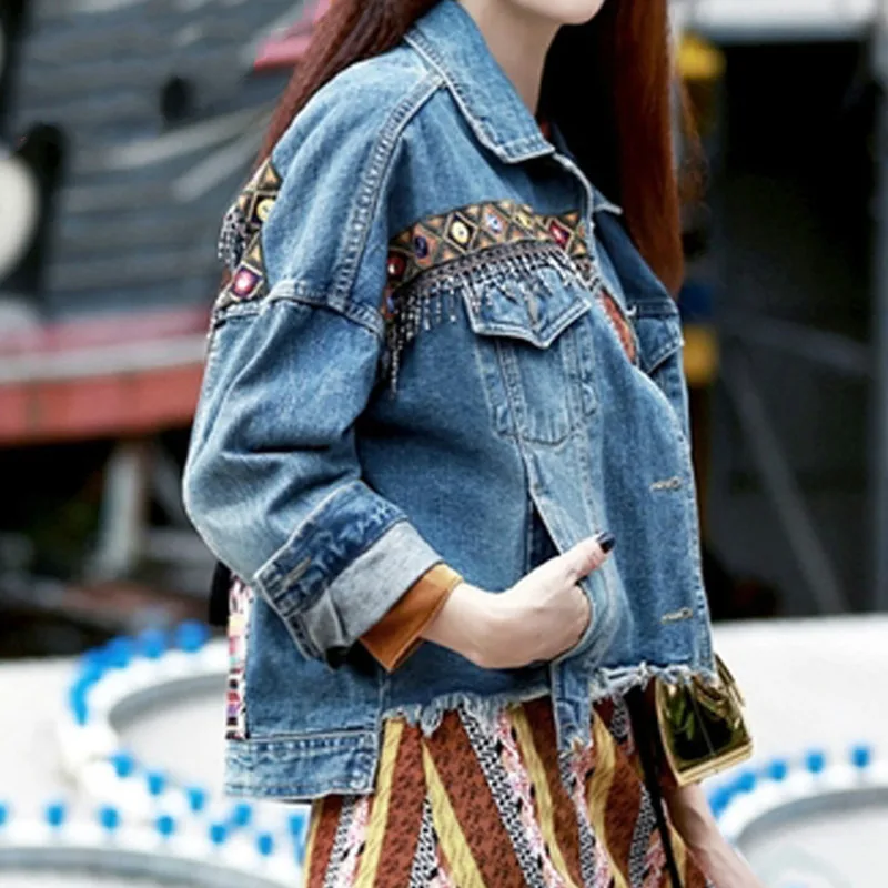Denim Female Jacket Autumn Vintage 