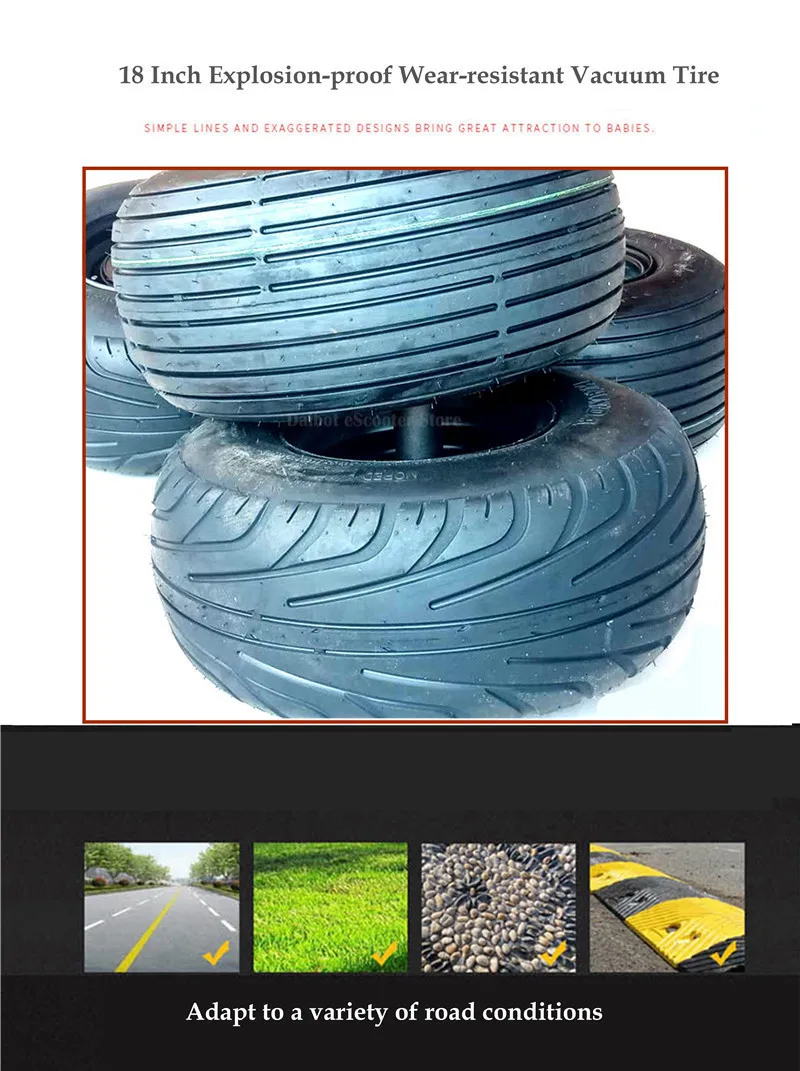 Daibot Electric Unicycle With Seat 18 Inch One Wheel Self-balancing Motorcycle Adults Electric Scooter 1000W 60V 90KM (1)