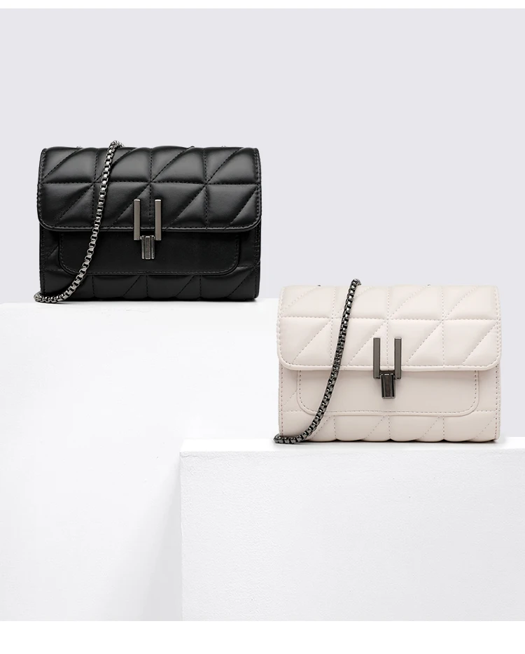 Luxury Designer Bags Women Leather Chain Crossbody Bags For Women Handbags Shoulder Bags Messenger Female Za Clutch