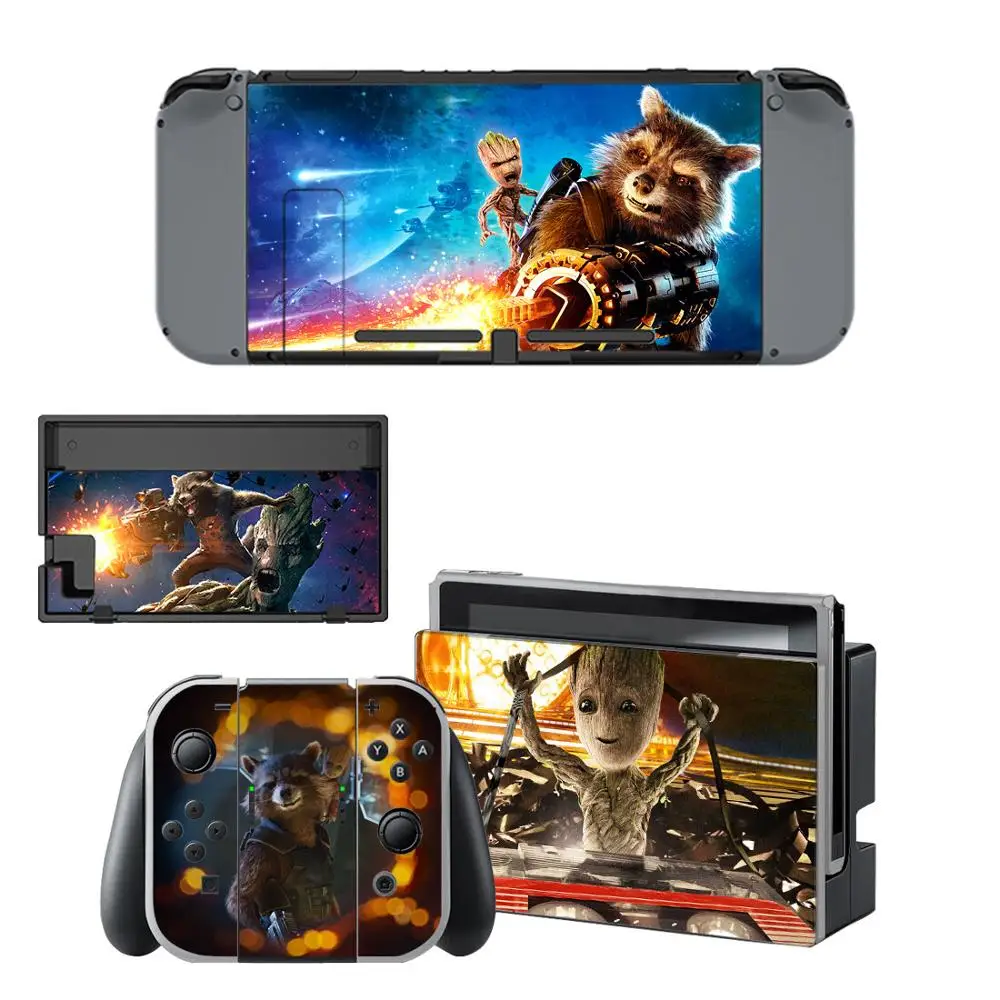 Guardians of the Galaxy kingd переключатель наклейка s nintendo виниловая кожа Наклейка для