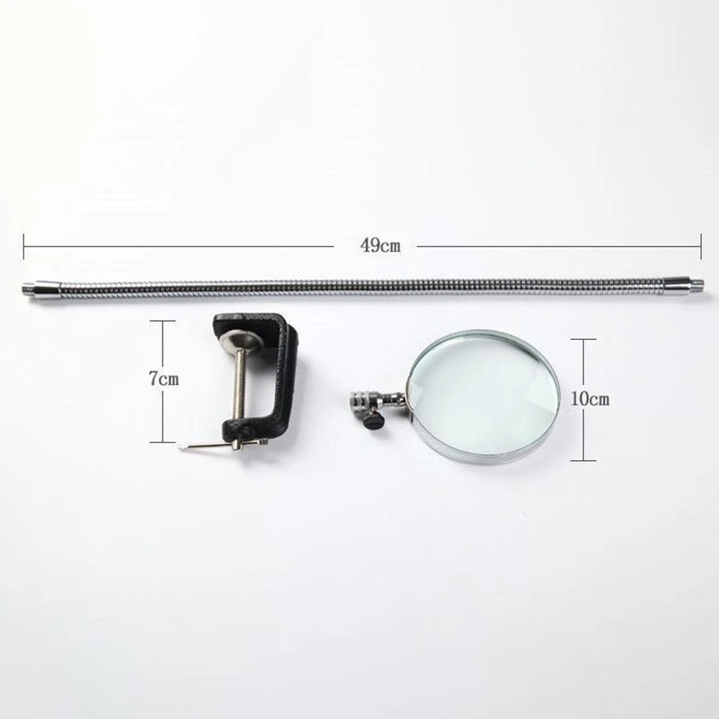  3.5X Magnifier for Embroidery Magnifying Glasses Desk Table Clamp Folders Magnifying Glass