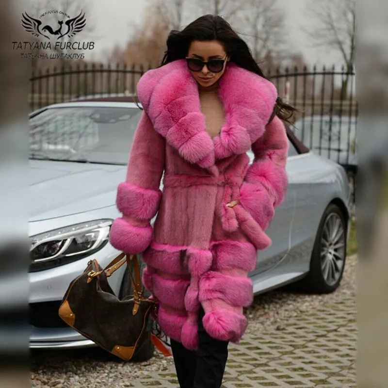 

90cm Long Real Mink For Coat For Women 2020 New Winter Fashion Natural Mink Fur Coats Whole Skin Genuine Fur Overcoats Female