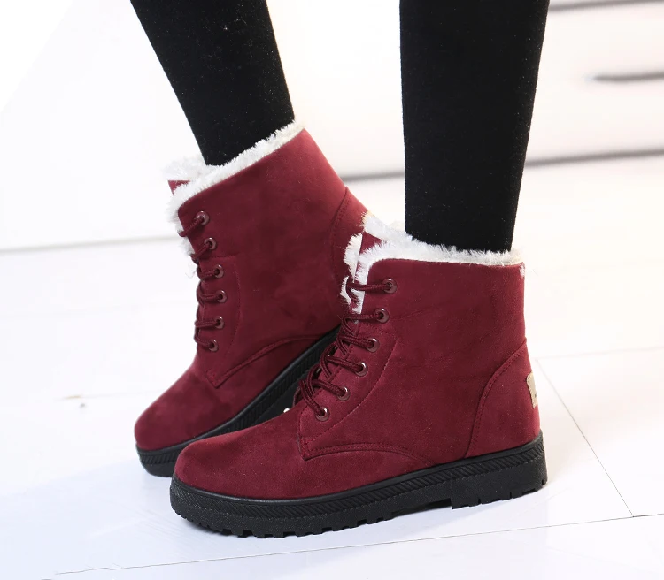 de neve femininas botas mujer quente sapatos