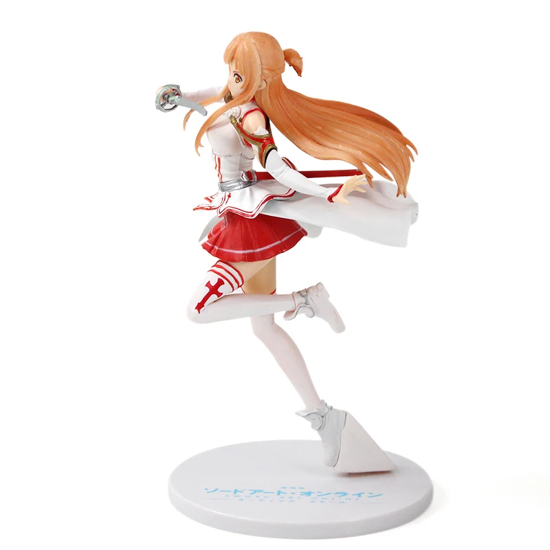 23 см Sword Art Online Asuna фигурка игрушки Юки Асуна с оружием SAO ALO GGO UW Аниме Сексуальная красивая модель куклы