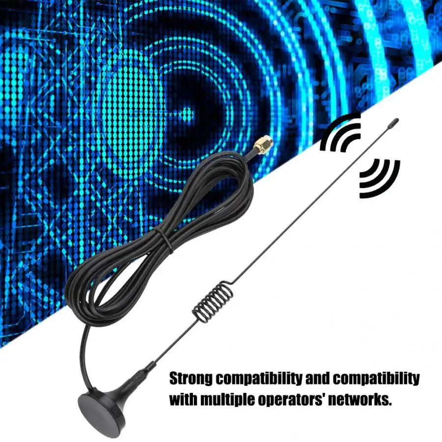 GSM внешняя присоска антенна 2G/3G/4G GPRS 2 4G/433 МГц 12dBi с высоким коэффициентом усиления