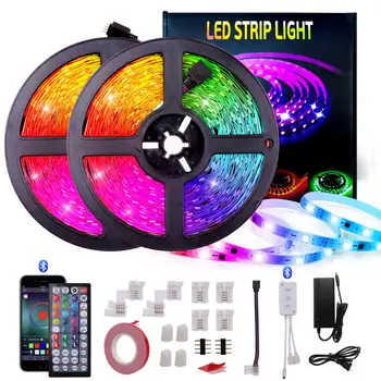 

20m LED Strip Lights Bluetooth Extra-Long 600LEDs for iOS and Android, 44-Key Controller/App Music Lights for Home Party