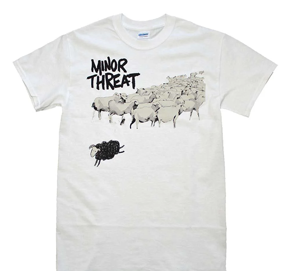 

Quality T Shirts Men Printing Short Sleeve O Neck Tshirt Tsurt Minor Threat Out Of Step T Shirt