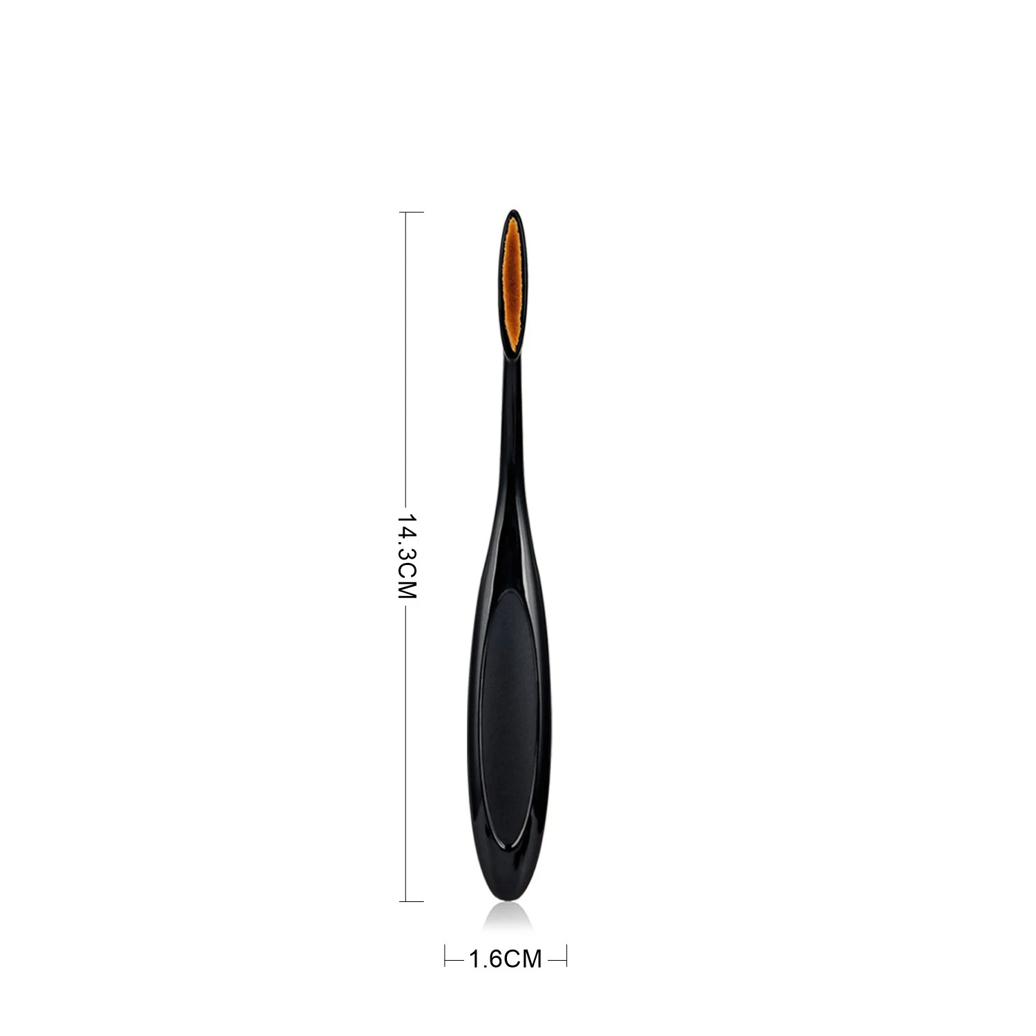 Профессиональная Кисть для макияжа, набор зубных щеток Ronshadow Conceler, Тональная основа, румяна, женские отдельные Кисточки для макияжа, чехол, косметический инструмент