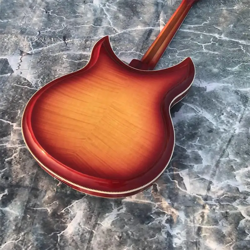 Guitarra Electrica de alta calidad 6/12 cuerdas guitarra Electrica. Imagen Real Semi hueca de Rick CS
