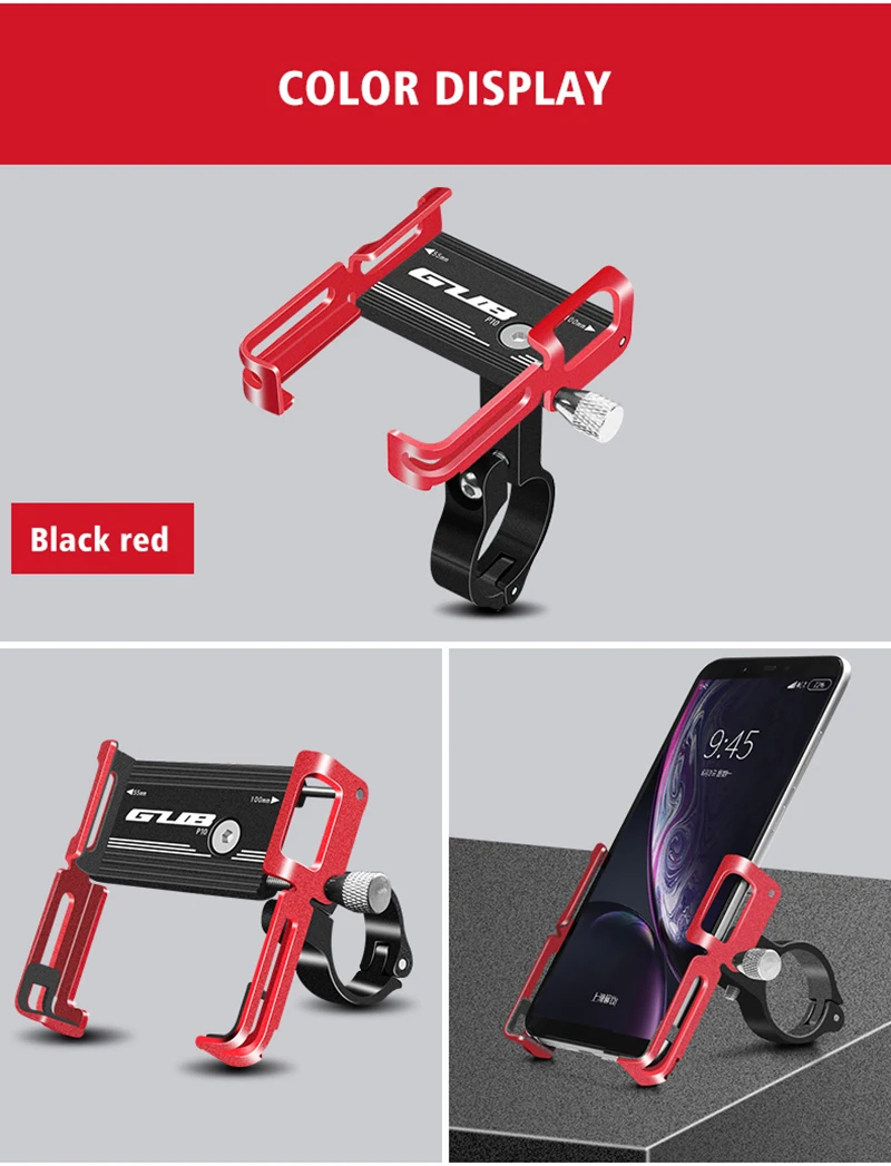 GUB P10 P20 алюминиевый держатель для телефона для велосипеда 3," до 7,5" устройство для велосипеда подставка для телефона скутер мото крепление поддержка рулевые зажимы