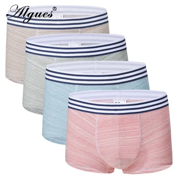 

Men's Underwear Segment Colored Cotton Quality Boxers Medium Waist U Convex Boxers Homme Sexy Boxer Men Breathable Comfortable