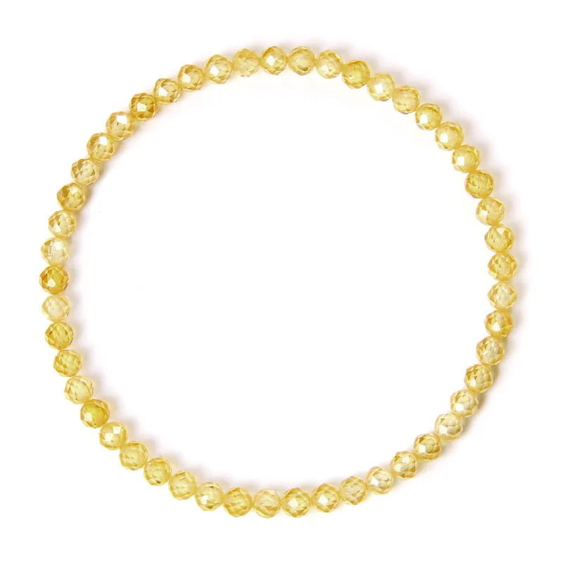 4MM Natural Stone Tourmaline Bracelets For Women Men Crystal Faceted Beaded Bracelet Healing Reiki Handmade Exquisite Jewelry stone bead bracelet natural stone bracelet beaded bracelet crystal bracelet