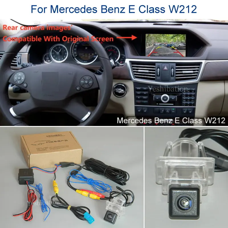 Автомобильная камера заднего вида для Mercedes Benz W212 2009 ~ 2016 HD ночного видения RCA и