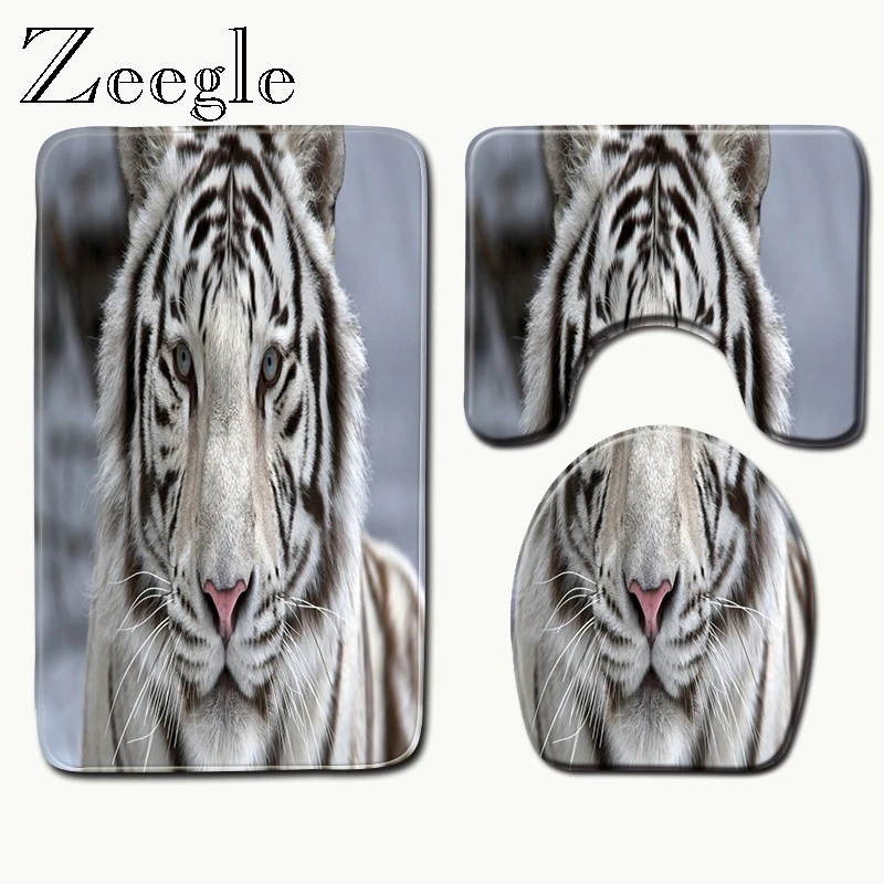 Zeegle мягкий коврик для ванной из 3 предметов, коврик для ванной комнаты, коврик для ванной комнаты, подставка, коврик с крышкой для унитаза, коврик для ванной, нескользящий Быстросохнущий коврик