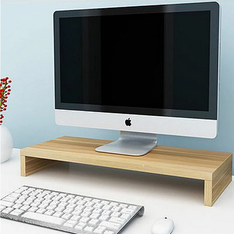 Wooden Computer Monitor Screen Display Increase Shelf Desktop TV Cabinet Storage Bracket Increased Home Organizer | Дом и сад