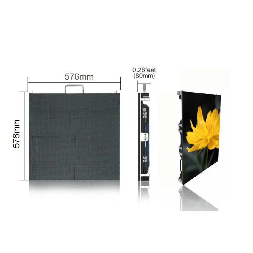 

HD Stage Advertising SMD2121 Indoor LED Display P3 576*576mm Die Casting Aluminum Cabinet Rental LED Video Wall, led Screen