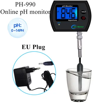 

PH-990 Online pH montiors PH Meter Accurate Digital Pen Pocket Aquarium Wine Urine LCD PH Tester Water Quality Analyzer 40% off