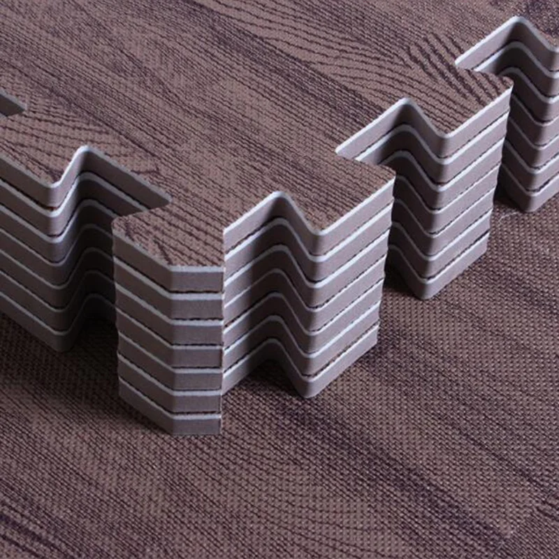 4 шт. Коврик-пазл из искусственного дерева EVA, коврик из пеноматериала, домашний коврик для ползания с татами, нескользящий коврик для детских игр и йоги
