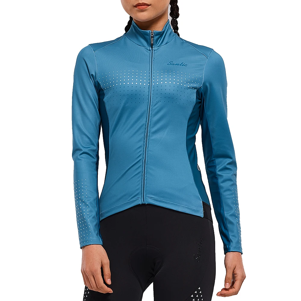 Santic Women's Cycling Jersey Long Sleeve MTB Road Bike Clothing