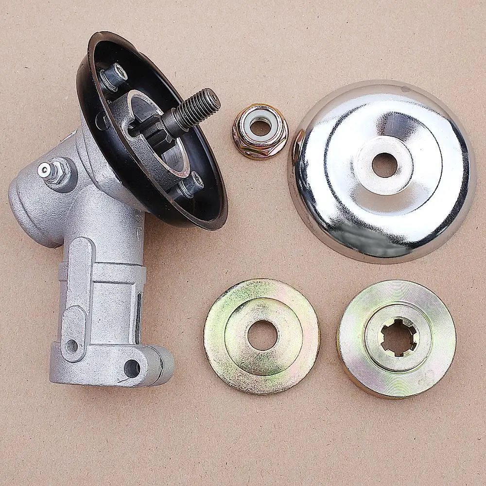 

7T/9T M10*1.25 Gearbox Gear Head Assembly 28MM Square Rod Universal Gear Head fit Lawn Mower Trimmer Brush Cutter