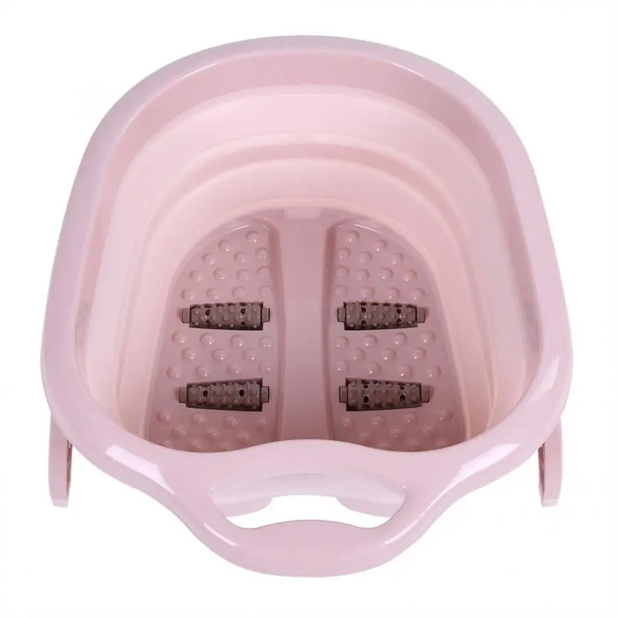 Foldable Portable Foot Massage Bucket Foot Spa Bucket Lightweight Space-saving Foot Bath Tool Self-drainage
