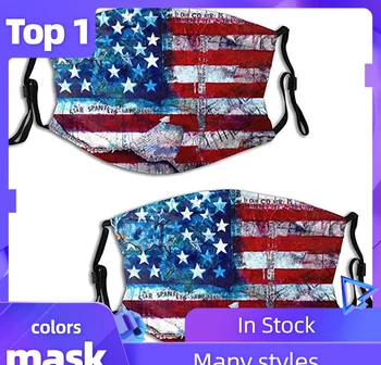 

2 PC Unisex Face Masks Funny Printed Face Cover Pollution-proof Washable and Reusable Mouth Cover For Adults Facemask Mascherina