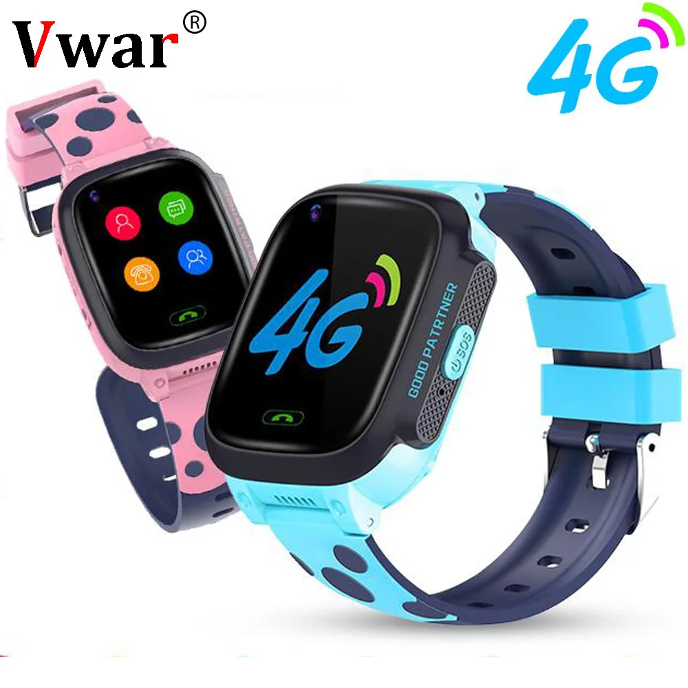 Vwar K9S 4G gps wifi Детские Смарт часы HD Видеозвонок SOS детские телефон отслеживание
